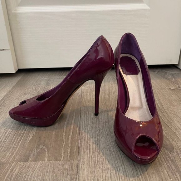 Christian Dior Miss Dior Peep Toe Pumps sz 38.5 - Picture 1 of 5